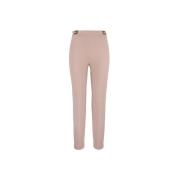 Gouden Metalen Detail Rits Haak Broek Elisabetta Franchi , Pink , Dame...