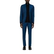 Blauw Wol Mohair Maatpak PS By Paul Smith , Blue , Heren