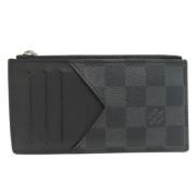 Pre-owned Canvas wallets Louis Vuitton Vintage , Black , Dames