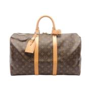 Pre-owned Canvas travel-bags Louis Vuitton Vintage , Brown , Dames