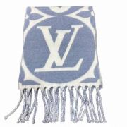 Pre-owned Wool scarves Louis Vuitton Vintage , Blue , Dames