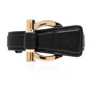 Leren armband Salvatore Ferragamo , Black , Dames