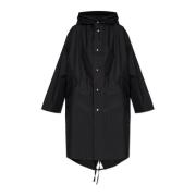 Katoenen parka met capuchon Jil Sander , Black , Dames