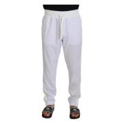 Elegante witte joggingbroek voor verfijnd comfort Dolce & Gabbana , Wh...