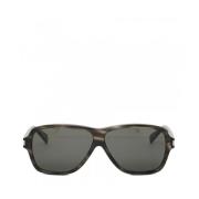 Grijze Aviator Zonnebril met Uva/Uvb Bescherming Saint Laurent , Gray ...