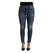 Elegante Skinny Jeans in Blauw Dolce & Gabbana , Blue , Dames