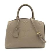 Pre-owned Leather louis-vuitton-bags Louis Vuitton Vintage , Gray , Da...