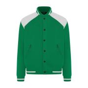 Varsity Jacket Tennis Capsule Collection Kiton , Green , Heren