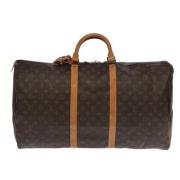 Pre-owned Canvas travel-bags Louis Vuitton Vintage , Brown , Dames