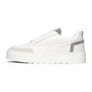 Witte Leren Sneakers met Groene Suède Panelen Antony Morato , White , ...