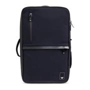 Rugzak met logopatch Emporio Armani , Blue , Heren