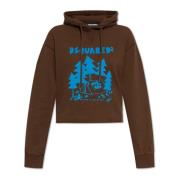 Sweatshirt met logo Dsquared2 , Brown , Dames