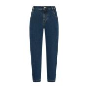 Op Maat Gemaakte Wortel Jeans Kiton , Blue , Dames