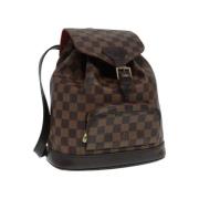 Pre-owned Canvas backpacks Louis Vuitton Vintage , Brown , Dames