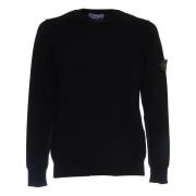 Zwarte Crew Neck Sweater Stone Island , Black , Heren