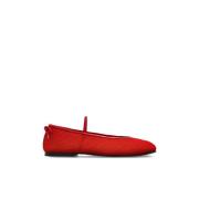 Kanten ballerina's Nodaleto , Red , Dames