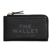 Klassieke Zwarte Multi Wallet met Rits Marc Jacobs , Black , Dames