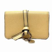 Pre-owned Leather wallets Chloé Pre-owned , Yellow , Dames