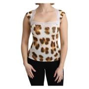 Leopard Lingerie Top Roberto Cavalli , Multicolor , Dames