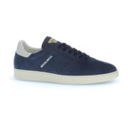 Blauwe Suède Sneakers voor Mannen Woolrich , Blue , Heren