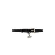 Leren riem Vivienne Westwood , Black , Dames