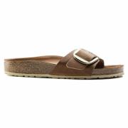 Madrid Big Buckle Platte Sandalen Birkenstock , Brown , Dames