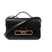 Leren handtas Emporio Armani , Black , Dames