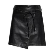 Leren rok PS By Paul Smith , Black , Dames