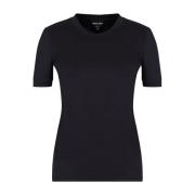 Navy Blauw T-shirt Giorgio Armani , Blue , Dames