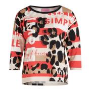 Casual shirt met dierenprint en glitterstenen Betty Barclay , Multicol...