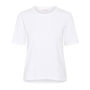 Heldere witte T-shirt met korte mouwen Part Two , White , Dames