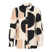 Neutral Soft Blocks Overhemdblouse InWear , Multicolor , Dames