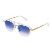 Witte Swirl Zonnebril met Gradiënt Lens Dita , White , Unisex