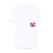 Wit T-shirt met Zak Max Mara , White , Dames