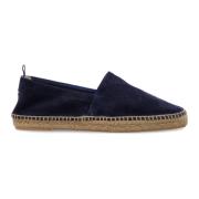 Blauwe Suède Instap Espadrilles Schoenen Castañer , Blue , Heren