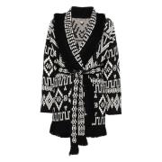 Zwart Witte Cardigan voor Vrouwen Alanui , Black , Dames