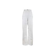 Ritssluiting Knoop Wijde Pijp Jeans Elisabetta Franchi , White , Dames