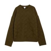 Ronde hals shirt Bottega Veneta , Green , Heren