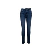 Skinny Rits Knoop Jeans Liu Jo , Blue , Dames