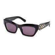 Zonnebril Swarovski , Black , Dames