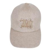 Baseball Cap in Trendy Stijl Max Mara , Beige , Dames