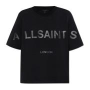 T-shirt Lini AllSaints , Black , Dames