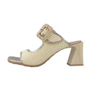 Stijlvolle Heeled Mules Sandaal Hispanitas , Brown , Dames