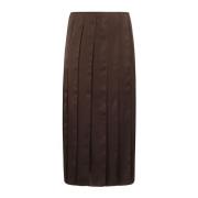 Ribbon Zoom Midi Rok JW Anderson , Brown , Dames