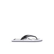 Rubberen slides met logo Emporio Armani EA7 , White , Heren