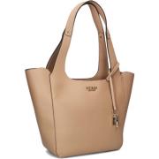 Elegante Beige Leren Schoudertas Guess , Beige , Dames