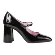 Zwarte Lakleren Stijlvolle Schoenen Carel , Black , Dames