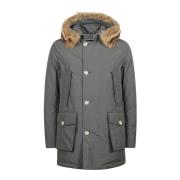 Afneembare bontparka voor Arctisch weer Woolrich , Gray , Heren