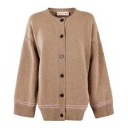 Stijlvolle Gebreide Cardigan voor Vrouwen Marni , Brown , Dames