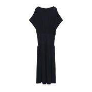 Elegante Katoenmix Jurk Fabiana Filippi , Black , Dames